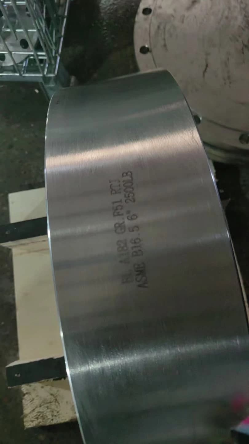 A182 GR. F51 RTJ RF ASME B16.5 6 6" Flanġ Blind 4